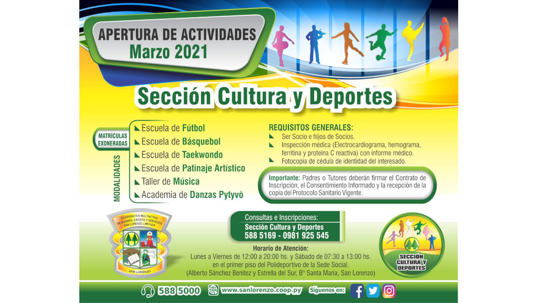 apertura-seccion-cultura-deportes apertura de seccion de cultura y deportes